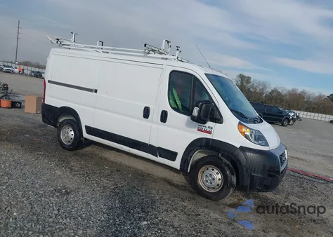 2021 Ram Promaster 1500 Low Roof 136 Wb из США, поврежденный, VIN 3C6LRVAG9ME552550
